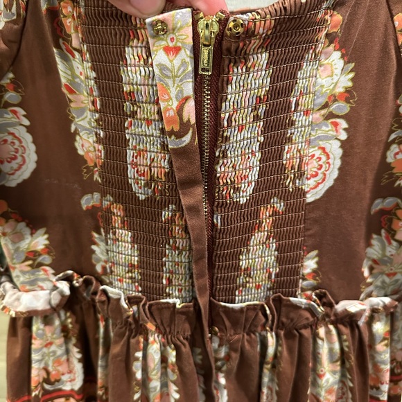 Cara Cara Blue Bill Floral Poplin Midi Dress - Picture 8 of 10